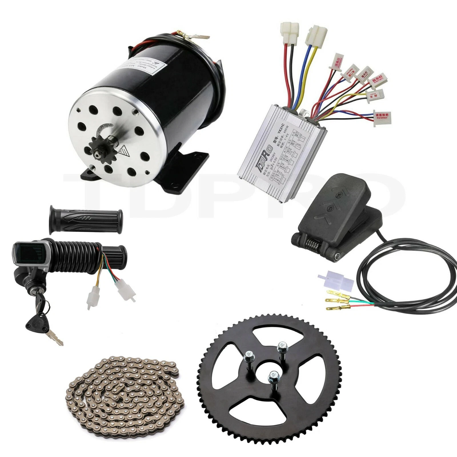 24V 500W Electric Motor Kit with Controller